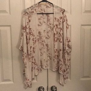 White and Brown Kimono